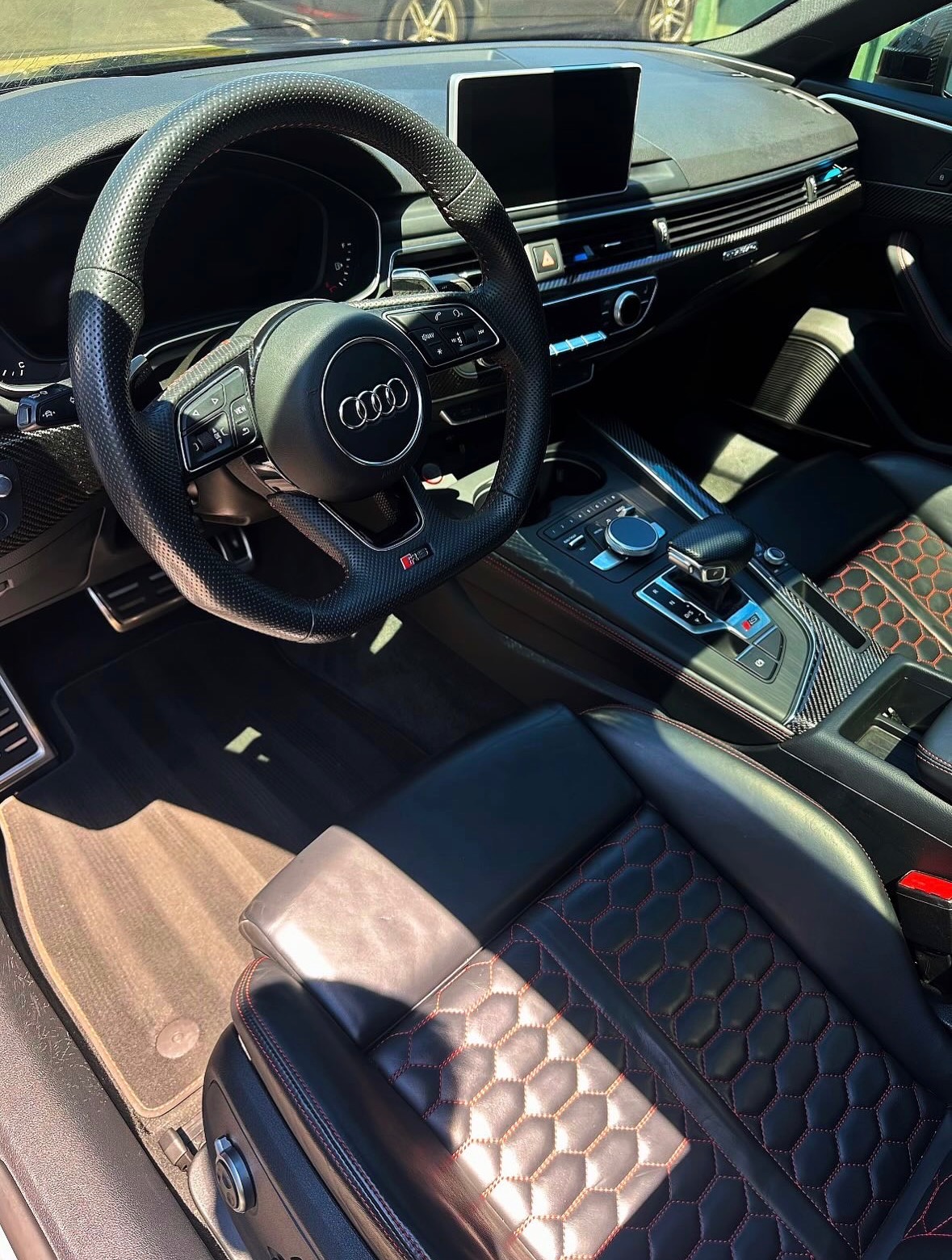 Detailed Audi interior